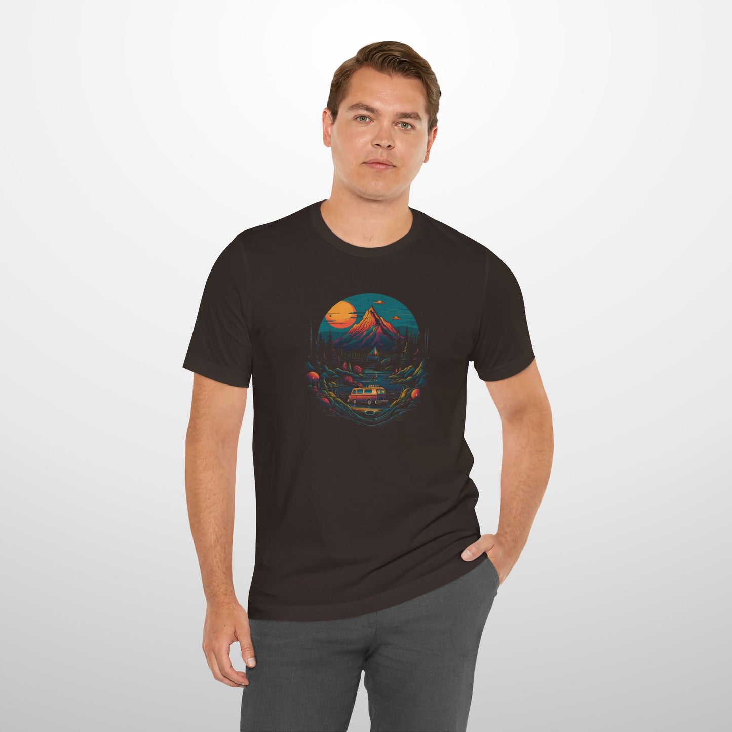 Abstract Camper by the Mountain T-Shirt