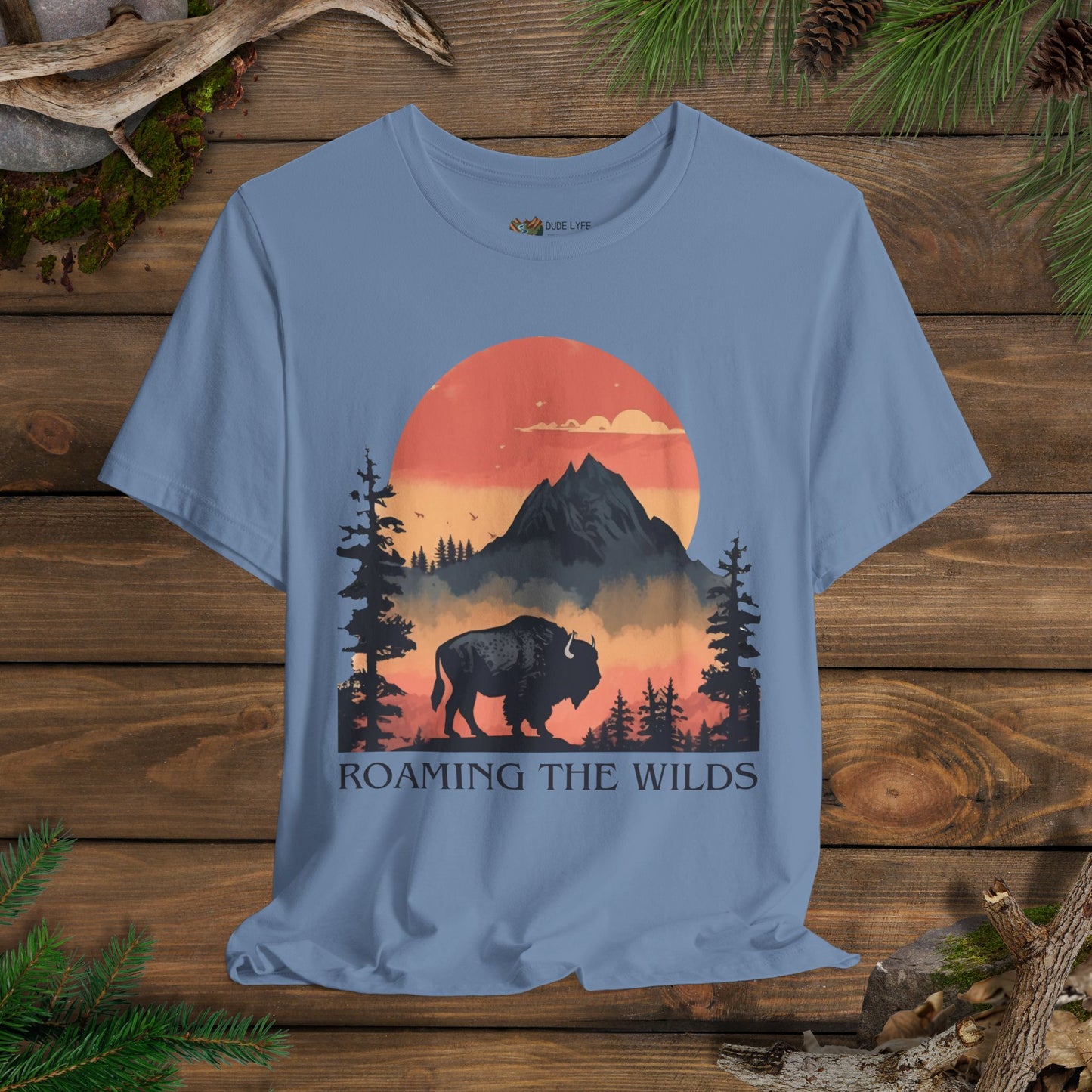Roaming The Wilds Buffalo T-Shirt