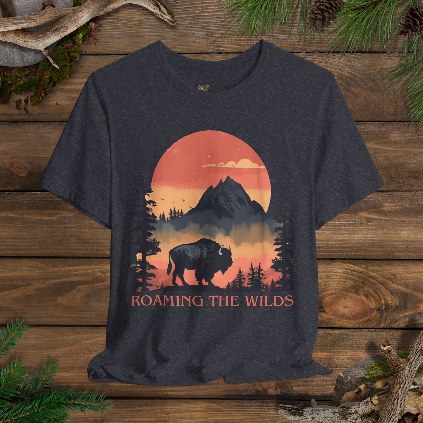 Roaming The Wilds Buffalo T-Shirt