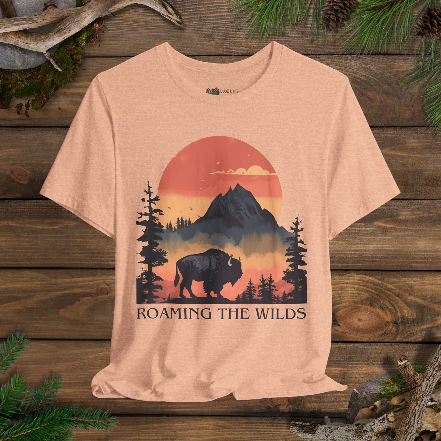 Roaming The Wilds Buffalo T-Shirt