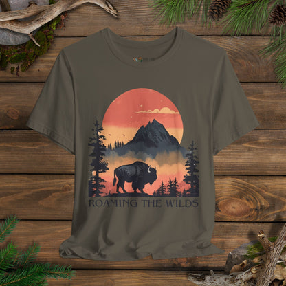 Roaming The Wilds Buffalo T-Shirt