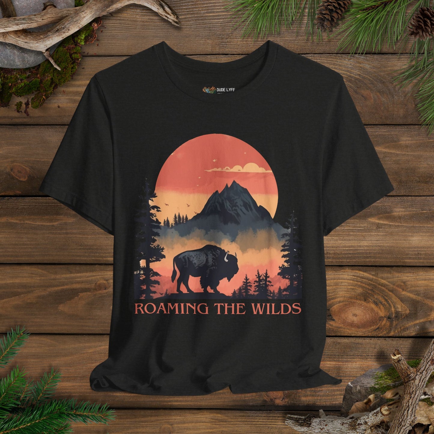 Roaming The Wilds Buffalo T-Shirt