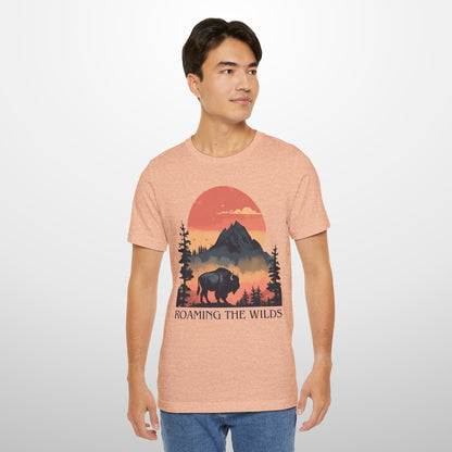 Roaming The Wilds Buffalo T-Shirt