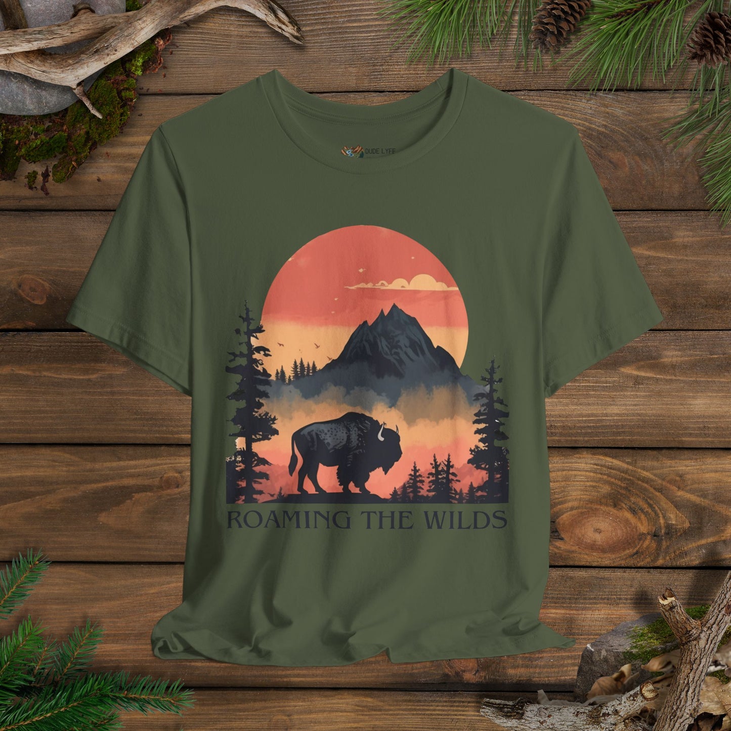 Roaming The Wilds Buffalo T-Shirt