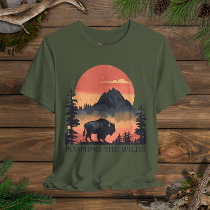 Roaming The Wilds Buffalo T-Shirt