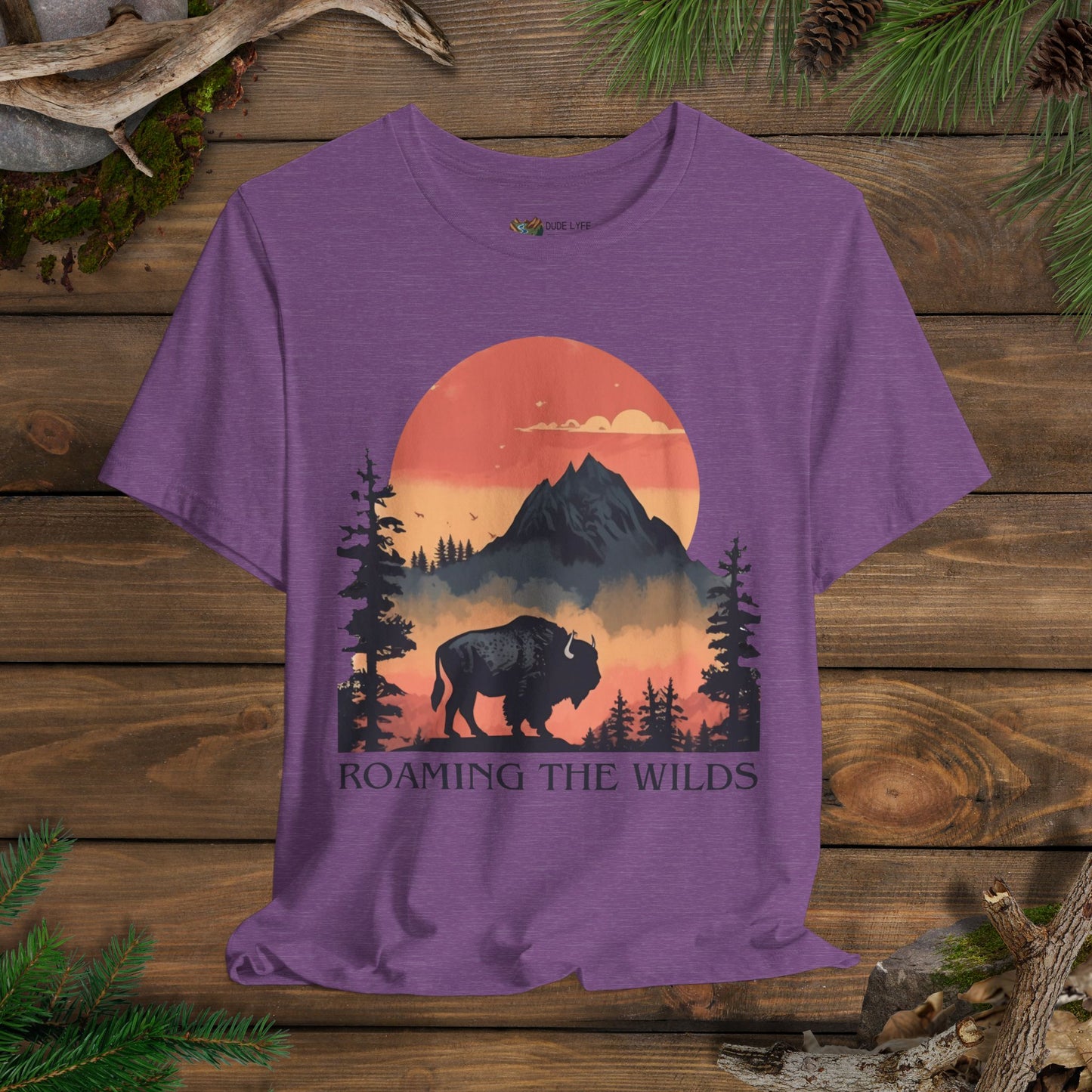 Roaming The Wilds Buffalo T-Shirt