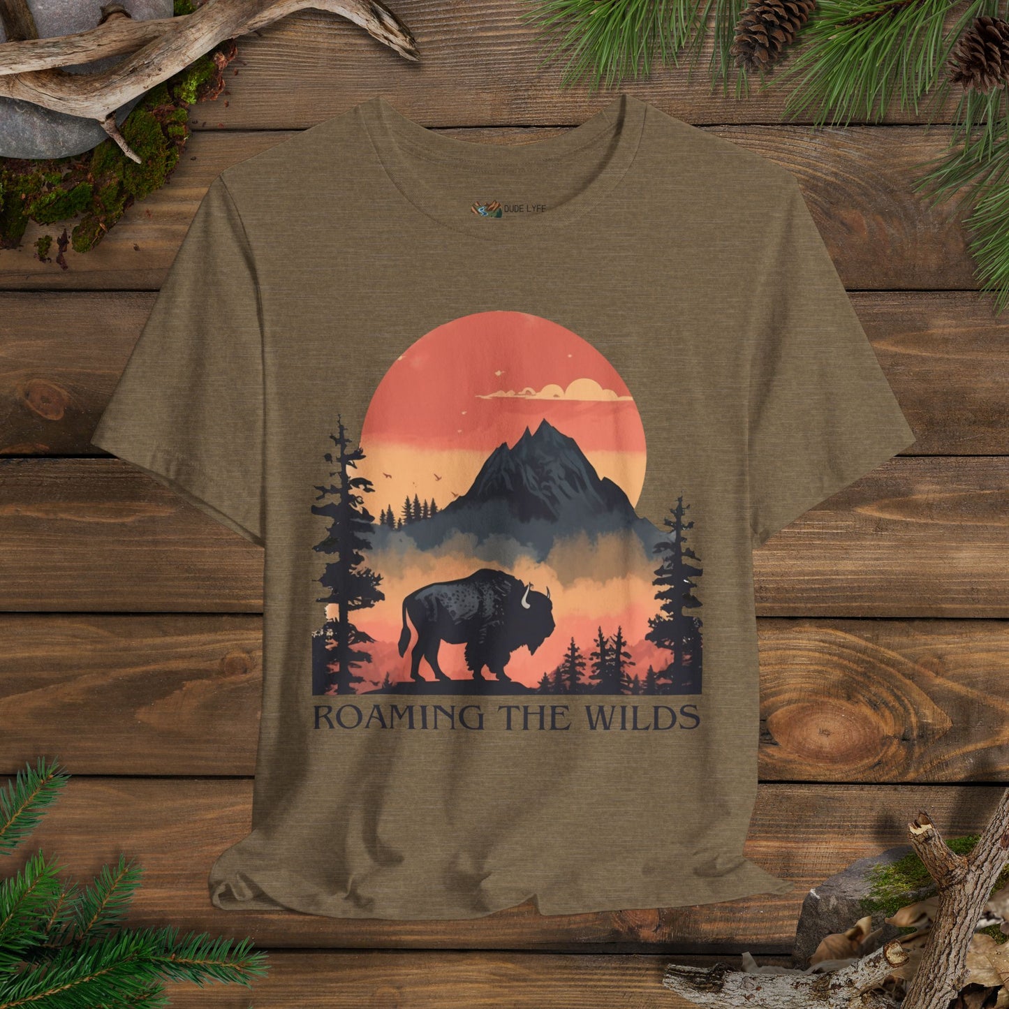 Roaming The Wilds Buffalo T-Shirt