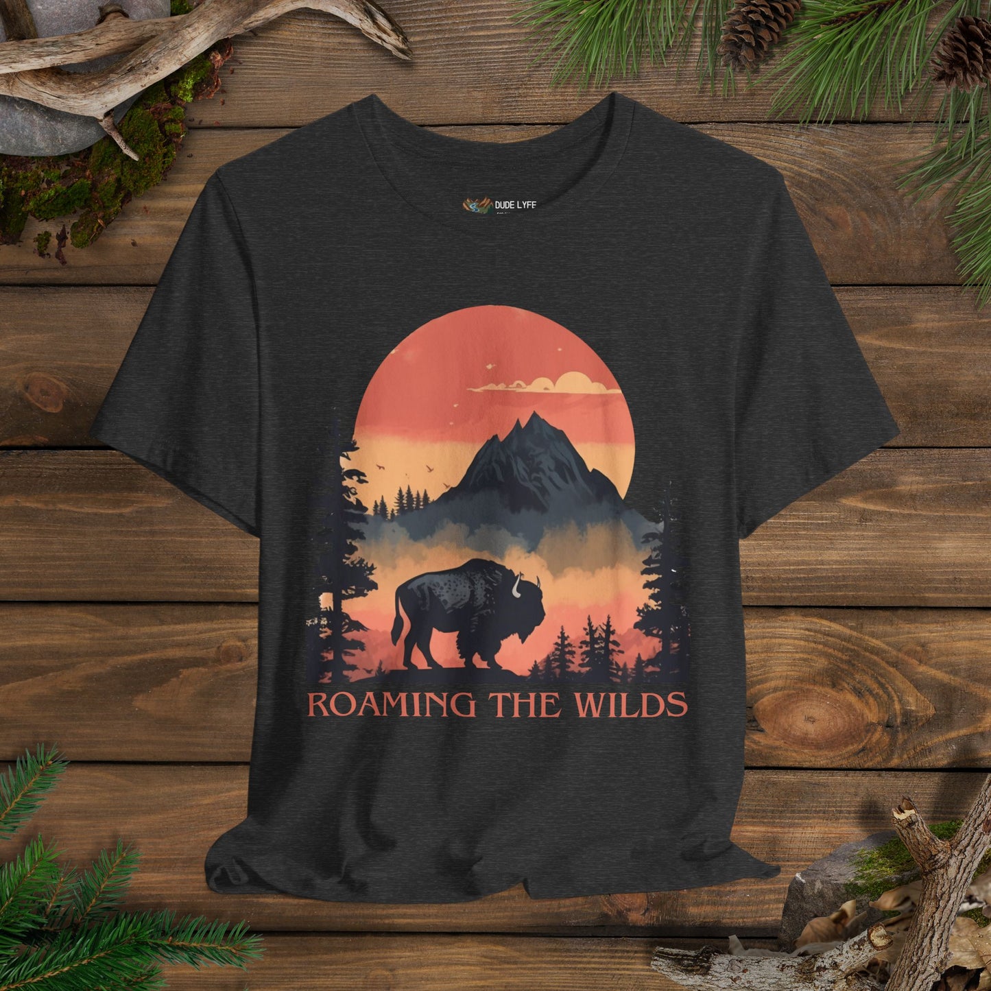 Roaming The Wilds Buffalo T-Shirt