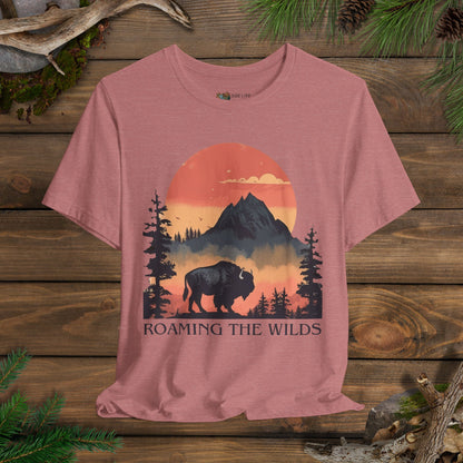 Roaming The Wilds Buffalo T-Shirt