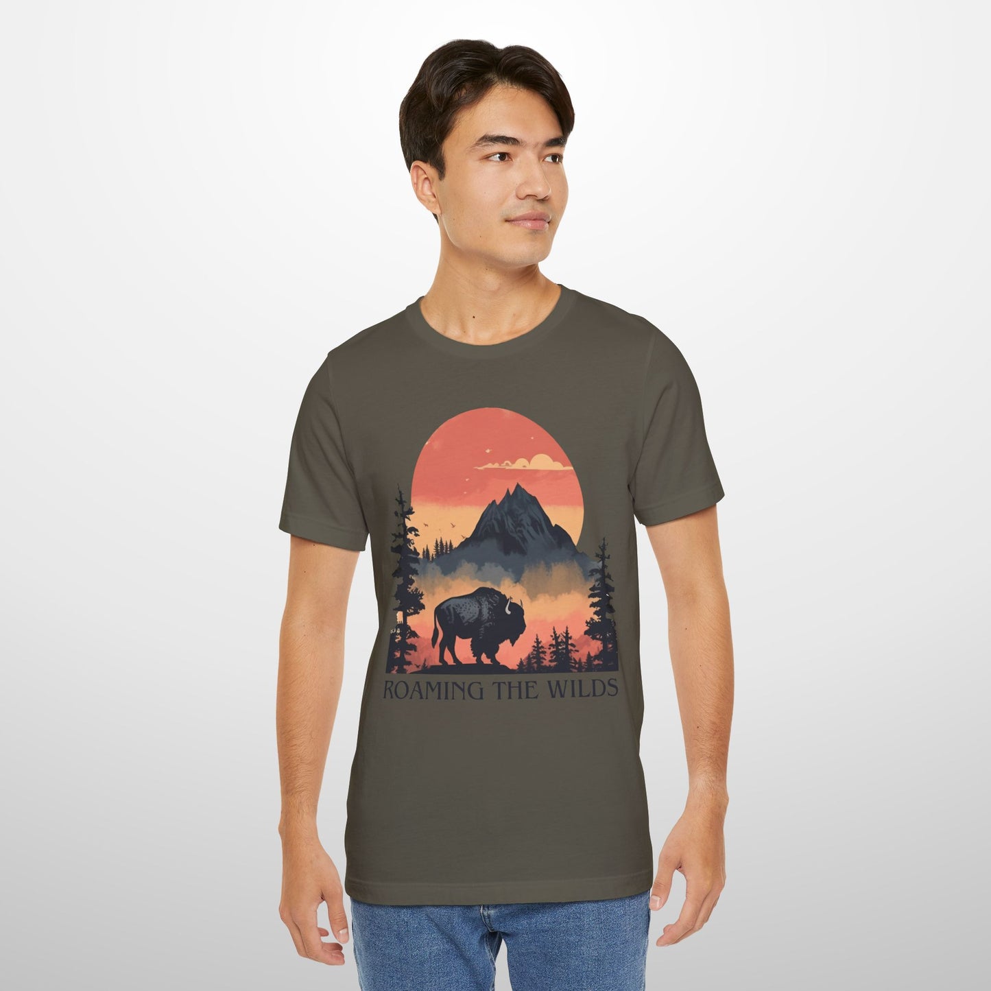 Roaming The Wilds Buffalo T-Shirt