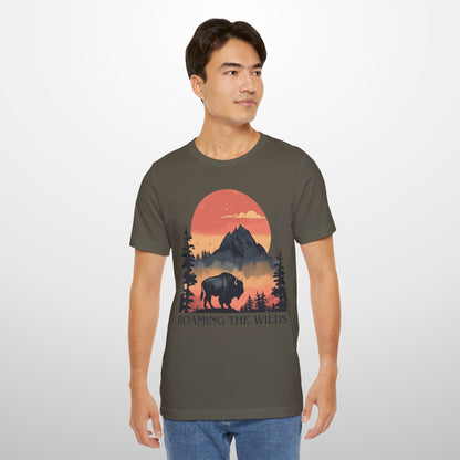 Roaming The Wilds Buffalo T-Shirt